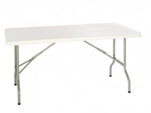 Table pliante plateau gris clair
