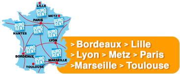 location Bordeaux, Lille, Paris, Marseille, Toulouse, Lyon, Metz
